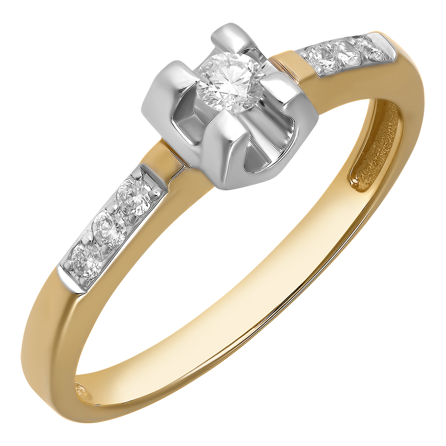 Кольцо, золото, бриллиант, 1-379-30